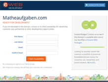 Tablet Screenshot of matheaufgaben.com