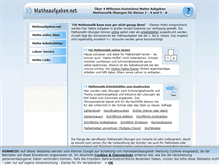 Tablet Screenshot of matheaufgaben.net